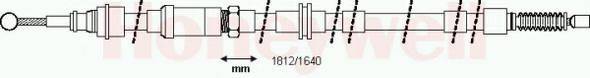 BENDIX 432923B Трос, стоянкова гальмівна система