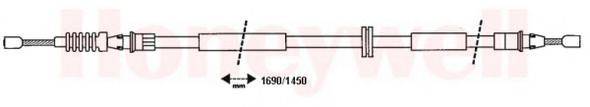 BENDIX 432932B Трос, стоянкова гальмівна система