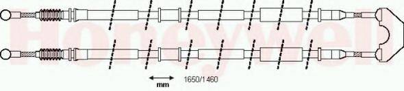 BENDIX 433088B Трос, стоянкова гальмівна система