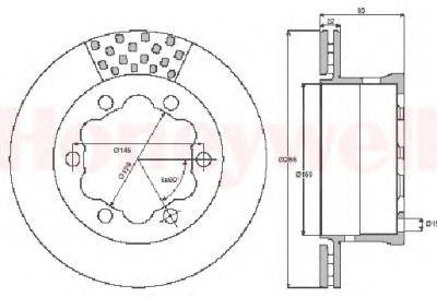 BENDIX 567810B гальмівний диск