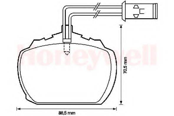 BENDIX 571820B Комплект гальмівних колодок, дискове гальмо