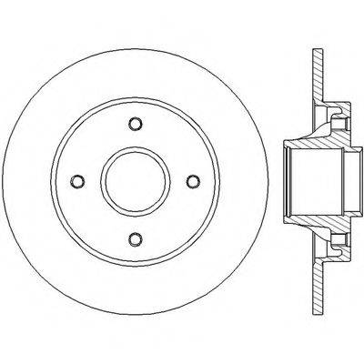 BENDIX 562450BC гальмівний диск