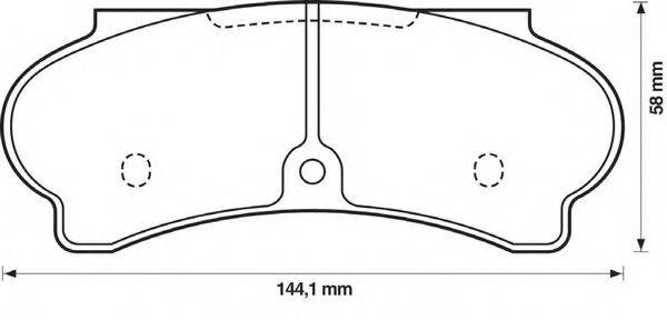 BENDIX 571217B Комплект гальмівних колодок, дискове гальмо