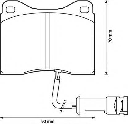 BENDIX 571434B Комплект гальмівних колодок, дискове гальмо