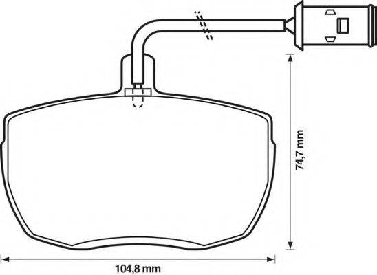 BENDIX 571442B Комплект гальмівних колодок, дискове гальмо