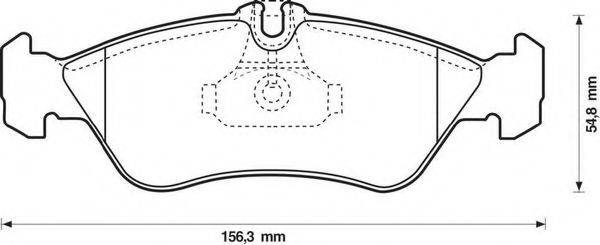 BENDIX 571910B Комплект гальмівних колодок, дискове гальмо