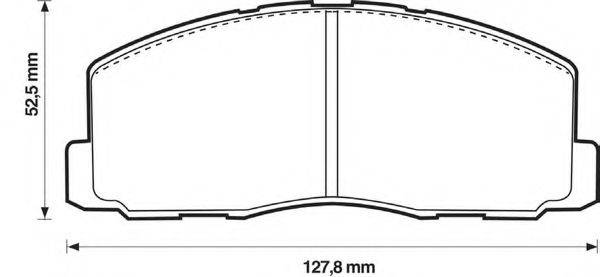 BENDIX 572295B Комплект гальмівних колодок, дискове гальмо