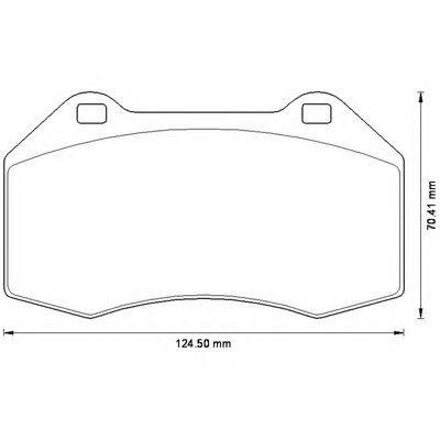 BENDIX 573253B Комплект гальмівних колодок, дискове гальмо