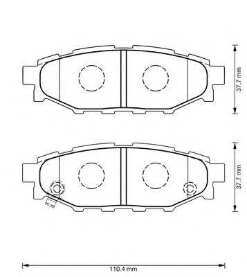 BENDIX 573380B Комплект гальмівних колодок, дискове гальмо