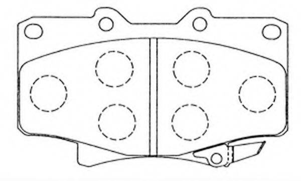 FIT FP0502 Комплект гальмівних колодок, дискове гальмо