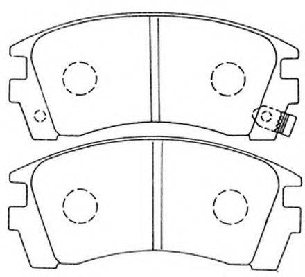 FIT FP0509 Комплект гальмівних колодок, дискове гальмо