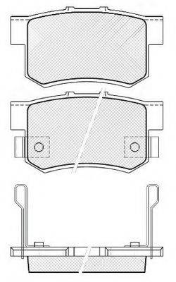 FIT FP0537 Комплект гальмівних колодок, дискове гальмо