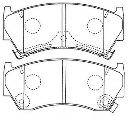 FIT FP0668 Комплект гальмівних колодок, дискове гальмо