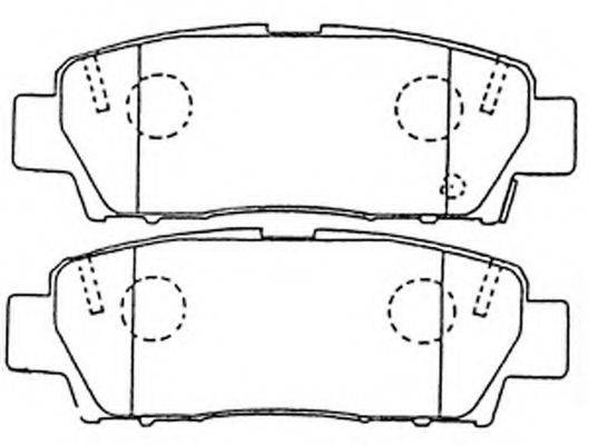 FIT FP0672 Комплект гальмівних колодок, дискове гальмо