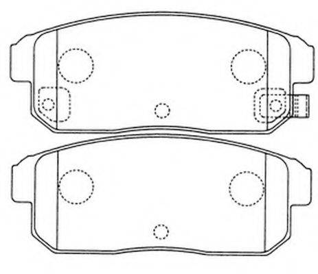 FIT FP0900 Комплект гальмівних колодок, дискове гальмо