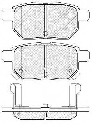 FIT FP1354 Комплект гальмівних колодок, дискове гальмо