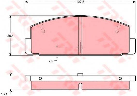 DR!VE+ DP1010100936 Комплект гальмівних колодок, дискове гальмо