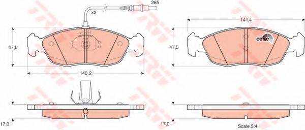 DR!VE+ DP1010100971 Комплект гальмівних колодок, дискове гальмо