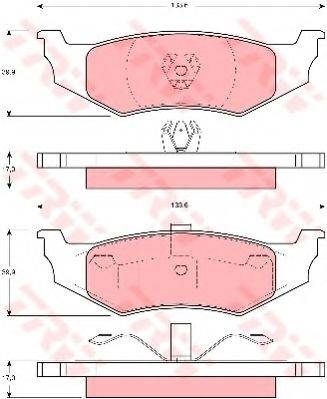 DR!VE+ DP1010100268 Комплект гальмівних колодок, дискове гальмо