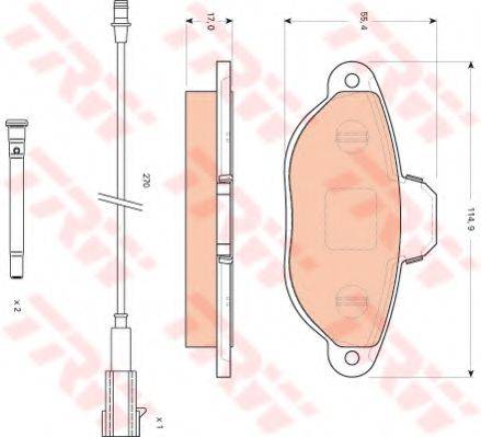 DR!VE+ DP1010100173 Комплект гальмівних колодок, дискове гальмо