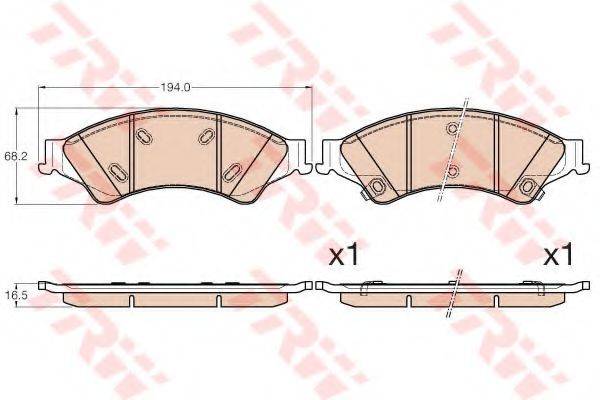 DR!VE+ DP1010100095 Комплект гальмівних колодок, дискове гальмо