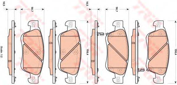 DR!VE+ DP1010100723 Комплект гальмівних колодок, дискове гальмо