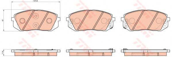 DR!VE+ DP1010100686 Комплект гальмівних колодок, дискове гальмо