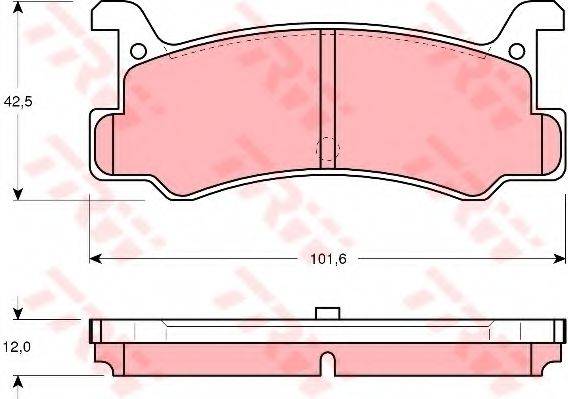 DR!VE+ DP1010100464 Комплект гальмівних колодок, дискове гальмо