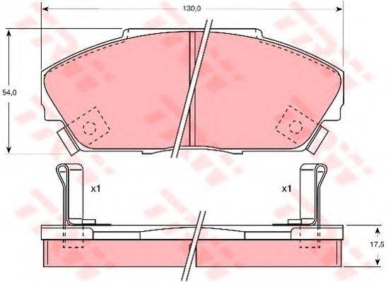 DR!VE+ DP1010100557 Комплект гальмівних колодок, дискове гальмо