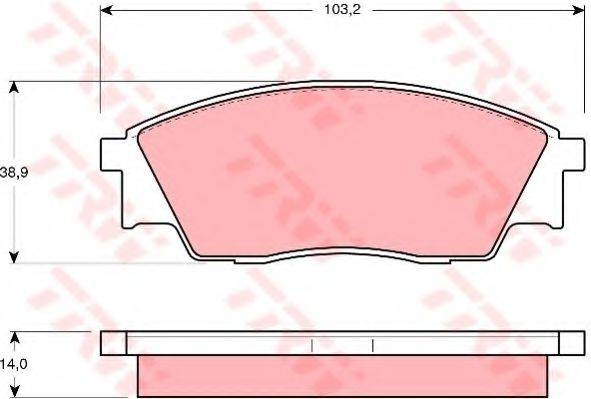 DR!VE+ DP1010100731 Комплект гальмівних колодок, дискове гальмо