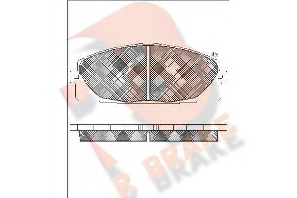 R BRAKE RB1931 Комплект гальмівних колодок, дискове гальмо