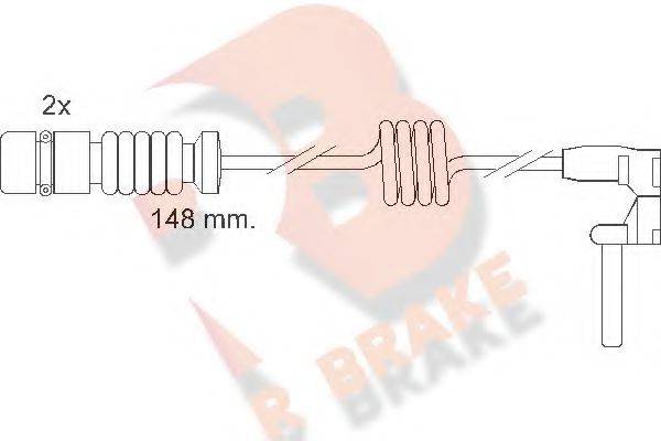 R BRAKE 610398RB Сигналізатор, знос гальмівних колодок