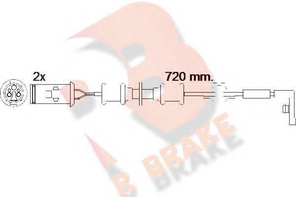 R BRAKE 610444RB Сигналізатор, знос гальмівних колодок