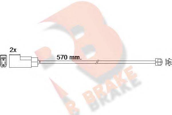 R BRAKE 610463RB Сигналізатор, знос гальмівних колодок