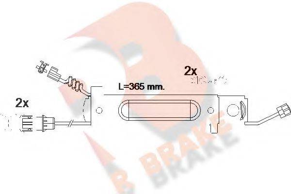 R BRAKE 610485RB Сигналізатор, знос гальмівних колодок