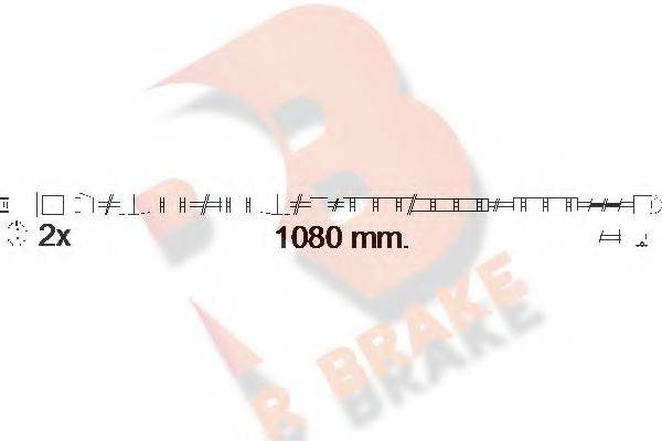 R BRAKE 610558RB Сигналізатор, знос гальмівних колодок