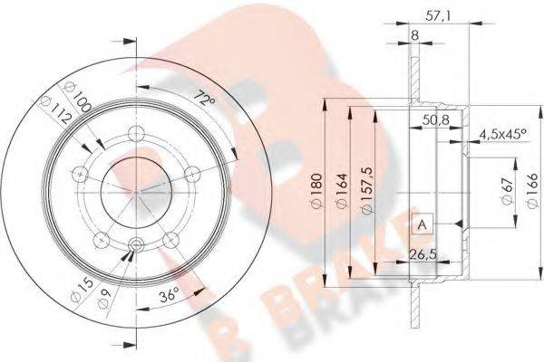 R BRAKE 78RBD20119 гальмівний диск