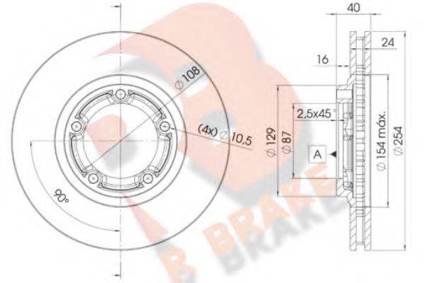 R BRAKE 78RBD20200 гальмівний диск