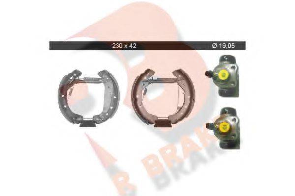 R BRAKE 79RBKT0084 Комплект гальмівних колодок