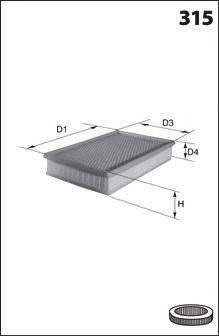 LUCAS FILTERS LFAF305 Повітряний фільтр