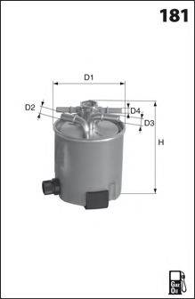 LUCAS FILTERS LFDF177 Паливний фільтр