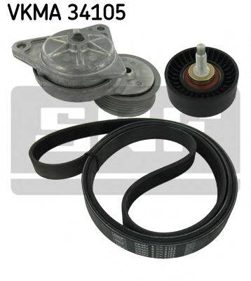 SKF VKMA34105 Полікліновий ремінний комплект