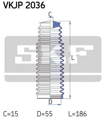 SKF VKJP2036 Комплект пильника, рульове керування