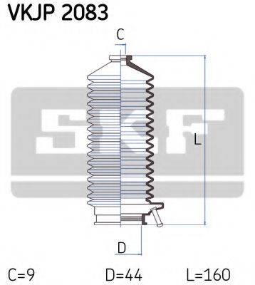 SKF VKJP2083 Комплект пильника, рульове керування