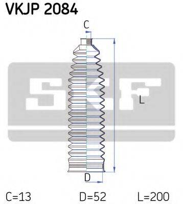 SKF VKJP2084 Комплект пильника, рульове керування