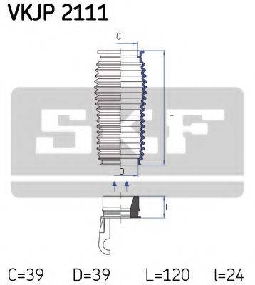 SKF VKJP2111 Комплект пильника, рульове керування