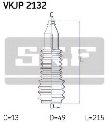 SKF VKJP2132 Комплект пильника, рульове керування