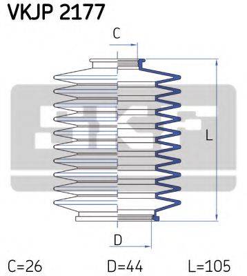 SKF VKJP2177 Комплект пильника, рульове керування