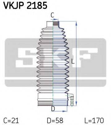 SKF VKJP2185 Комплект пильника, рульове керування