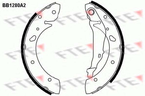 FTE BB1280A2 Комплект гальмівних колодок